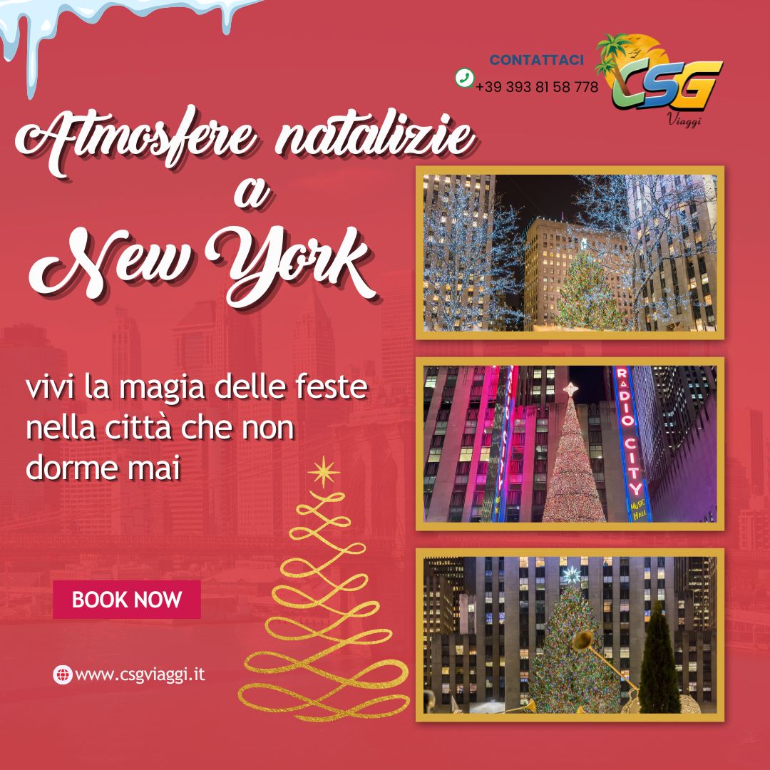🎁 Atmosfere natalizie a New York: vivi la magia delle feste nella città che non dorme mai